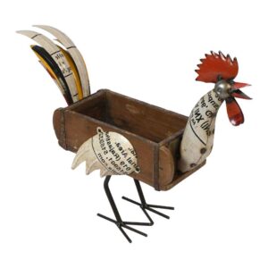 Iron Rooster Planter - Brick Mold