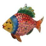 Ruby Mosaic Fish Tea Light Holder