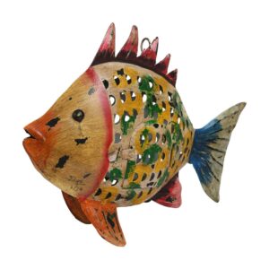 Emerald Fin Fish Garden Lantern