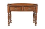 Antique Indian Teak Wood Writing Desk Side Table