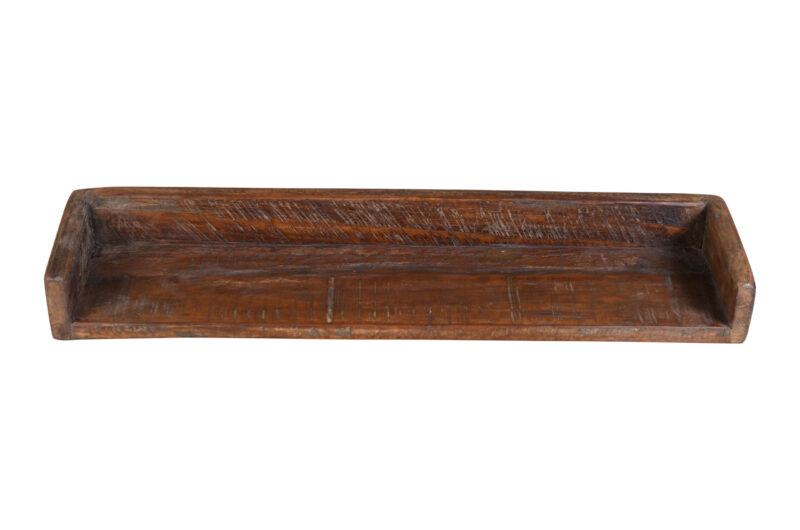 Vintage Indian Teak Wood Wall Shelf Made From Reclaimed Teak. - Image 2