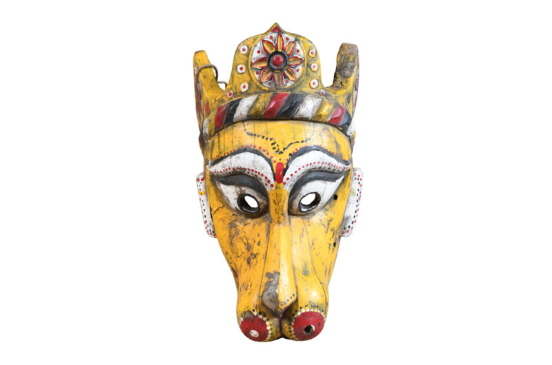 Antique Indian Tribal Festival Mask