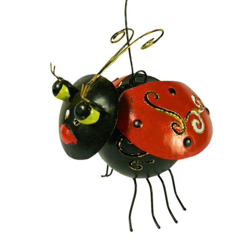 andpainted Ladybird Holder with Tealight