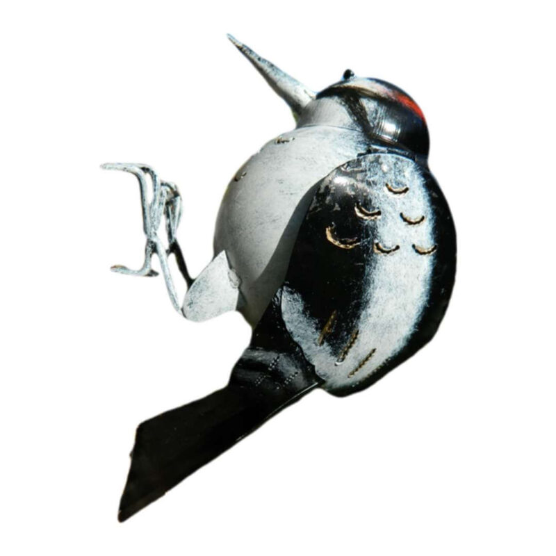 Black Woodpecker Tealight Holder - Side Profile