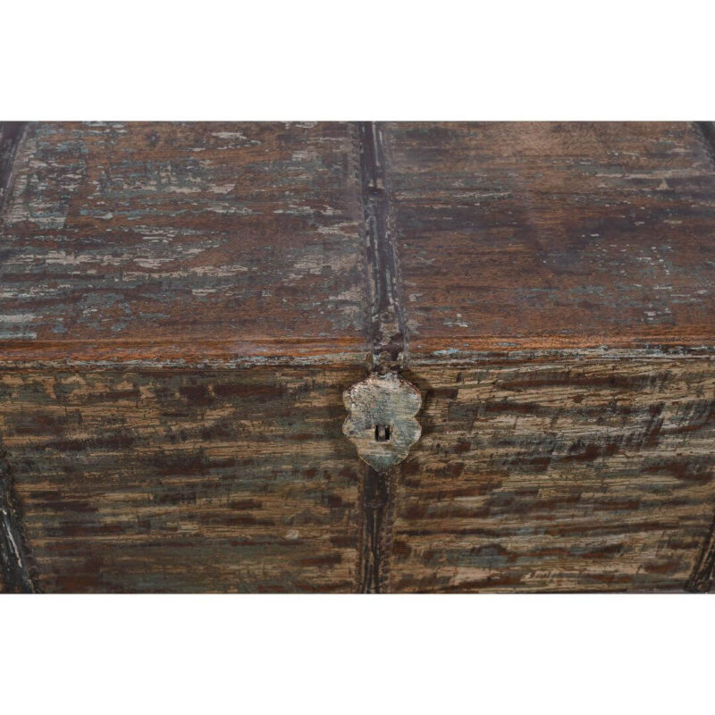 Antique Indian Teak Wood Surti Coffee Table Chest - 19th Century - Image 4