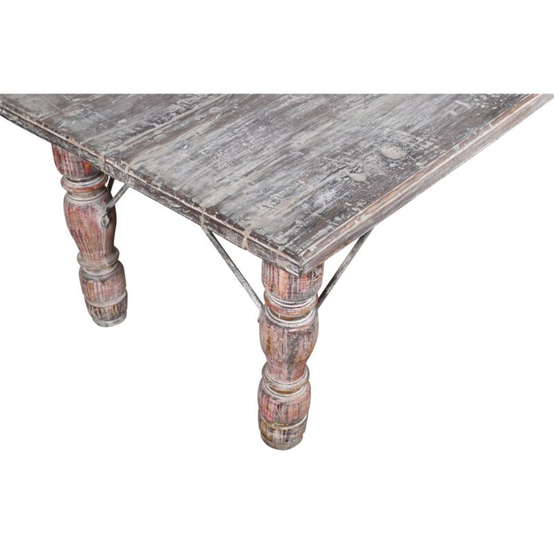 Antique Indian Teak Wood Patak Dining Table - 1900s - Image 2