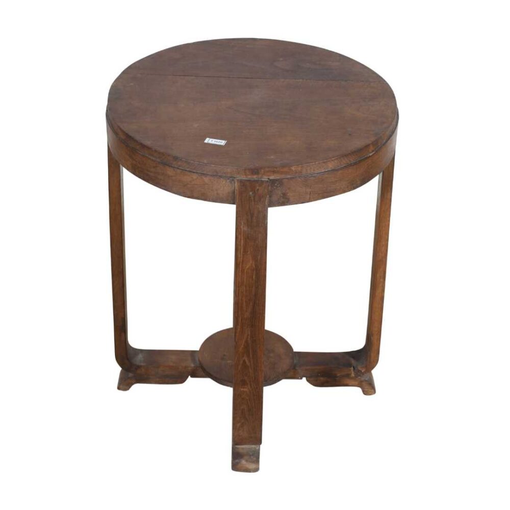 Antique Warm Walnut Brown Indian Colonial Teak Coffee Occasional Table – c.1900 - Image 2